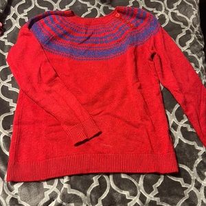 Talbots Red Top/Sweatshirt